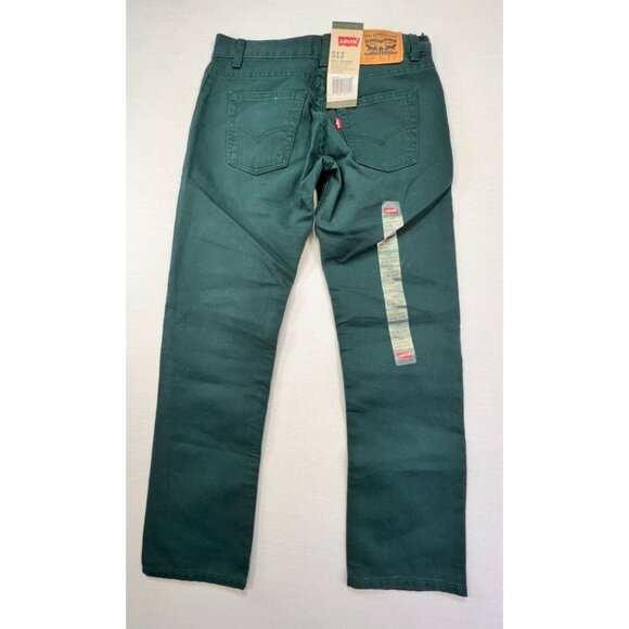 Levi's 513 Juniors Slim Straight Fit Jeans Ponderosa Pine Size 14 Regular 27x27 - Picture 10 of 12